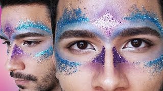 MÁSCARA PODEROSA DE GLITTER  IDEIA FÁCIL para o CARNAVAL [upl. by Eletnahs]