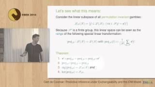 Gert de Cooman  Predictive Inference under Exchangeability [upl. by Kinemod414]