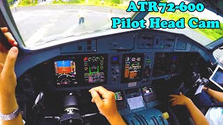 Full Flight ATR72 600  Real Pilot EYE POV GoPro  Cockpit video  GarudaIndonesia [upl. by Imekawulo582]