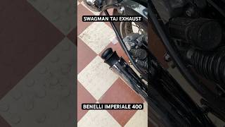 TAJ EXHAUST INSTALLED IN BENELLI IMPERIALE 400 [upl. by Acissj]