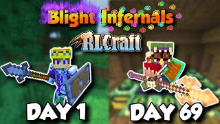 100 Days RLCraft But All Mobs Are Blight Infernals Part 12 [upl. by Attennaj]