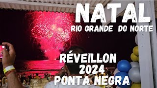 como é o réveillon em ponta negra natal Riograndedonorte queima de fogos ano novo [upl. by Iv]