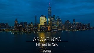 Above NYC  Filmed in 12K [upl. by Yremrej]