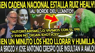 SE LOS CH1NG4 SABROSO RUIZ HEALY A BROZO Y JOSE ANTONIO CRESPO QUE INSULTAN A AMLO Y CLAUDIA [upl. by Halda]