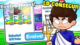 EVOLUCIONO 1 PET HUGE y TENGO LA SUERTE DE LOS DIOSES 😱✨ Roblox Pet Simulator X [upl. by Sheya]