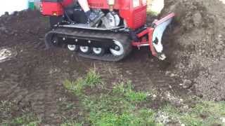 Mini Dozer Crawler pushing Dirt Caterpillar [upl. by Avehs]