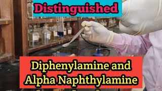 Test for Distinguished Diphenylamine and Alpha Naphthylamine [upl. by Gudrin]