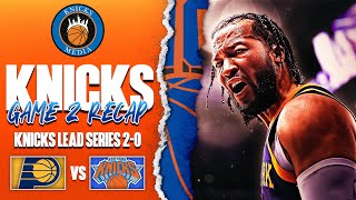 Knicks vs Pacers Game 2 NBA Playoffs RECAP amp HIGHLIGHTS 🔥 [upl. by Adnilim697]