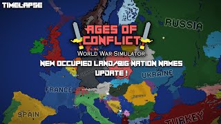 Ages of Conflict Update timelapse [upl. by Athallia690]