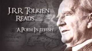 JRR Tolkien Reads A Poem In Elvish [upl. by Rihana]