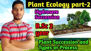 Plant Succession  Hydrosere and Xerosere BSc 2 year Ecology part2 [upl. by Dupuy]