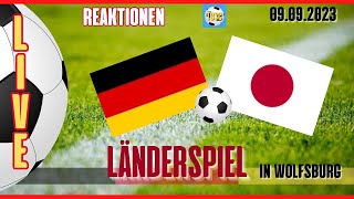 LIVE  Länderspiel  Deutschland vs Japan  Reaktionen [upl. by Trilley]