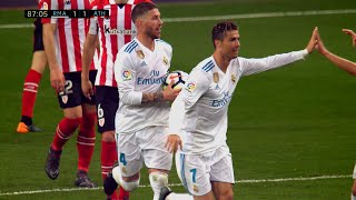 Cristiano Ronaldos Late BACKHEEL Goal Secured A Point Against Bilbao In 2018 4K [upl. by Ahsaelat888]