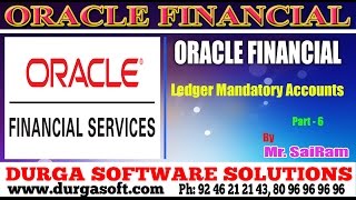 Oracle Finacialonline training Ledger Mandatory Accounts Part6 by SaiRam [upl. by Seraphim394]