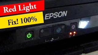 Two Method To Fix Epson Red Light Blinking L220 L360 L800 All Model [upl. by Landy608]