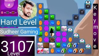 Candy crush saga level 3107 । Hard level । No boosters। Candy crush saga 3107 । Sudheer Gaming [upl. by Atinele]