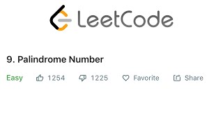 LeetCode Palindrome Number Solution Explained  Java [upl. by Perlis]