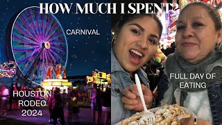 Houston Rodeo 2024 vlogged the entire time food carnival 🎡 family trip [upl. by Senskell]