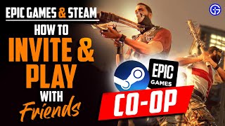 Dying Light EPIC GAMES amp STEAM Crossplay How To Invite Add Friends amp Play Coop Multiplayer [upl. by Smukler]