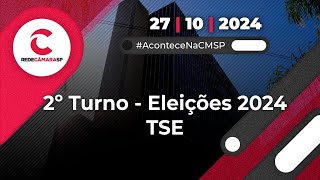 2º TURNO Eleições 2024  Acompanhe ao vivo a transmissão do Tribunal Superior Eleitoral  27102024 [upl. by Ynaittirb442]