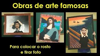 VANGUARDAS ARTÍSTICAS obras de arte famosas para colocar o rosto e tirar fotos [upl. by Anikehs]