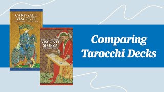 SIDE BY SIDE CaryYale Visconti vs Pierpont Morgan Visconti Sforza Tarocchi Deck [upl. by Gilcrest]