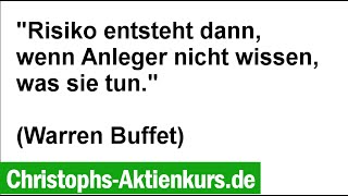 Aktien Risiko  Das größte Risiko sind wir selbst  Christophs Aktienkurs [upl. by Nyltiak]