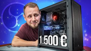 BESTER 1500€ GAMING  STREAMING PC im TEST [upl. by Ayik]