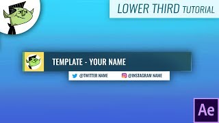 Awesome Lower Third Animation in After Effects  Tutorial [upl. by Annair686]