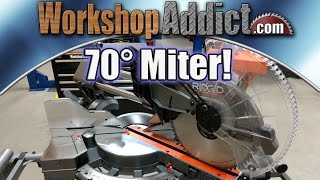 Ridgid 12quot Dual Bevel Sliding Miter Saw Review  70 Degree Miter Capacity [upl. by Inava]