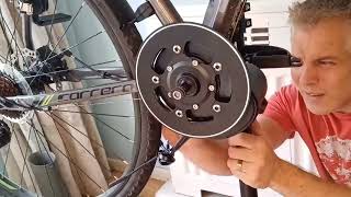 DIY Electric Bike Conversion Tongsheng TSDZ2 3 of 4 Fitting motor and cabling [upl. by Caddric]