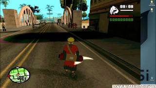 GTA SA Rasen Shuriken mod  LINK mod by xkyuubiandnarutox [upl. by Yemiaj206]