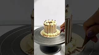 Mini vanilla and chocolate dripping Cake decorating tutorial cake shortsfeed ytshorts shorts [upl. by Manno]