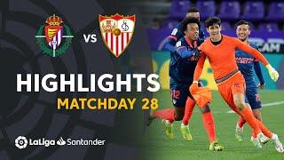 Highlights Real Valladolid vs Sevilla FC 11 [upl. by Laohcin]