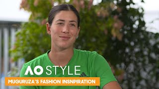 Garbiñe Muguruza Shares her Fashion Inspiration  AO Style [upl. by Draner49]