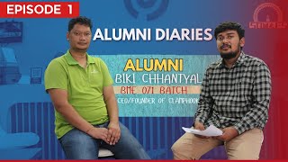 Alumni Diaries ep1 Biki Chhantyal  Clamphook  SOMAES  IOE Pulchowk [upl. by Secor41]