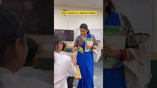 Teacher ka teachers day👩‍🏫 shorts funnyshorts comedyshorts ytshorts teacherlife [upl. by Nalahs]