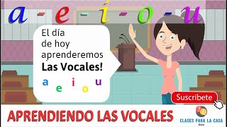 Las Vocales para niños de 2 a 4 años  Vídeos infantiles [upl. by Dnomhcir]