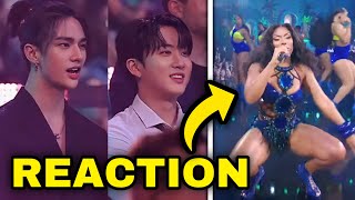 Stray Kids go viral for their reaction to Cardi B amp Megan Thee Stallion’s Sexy VMAs Performance [upl. by Atilam]