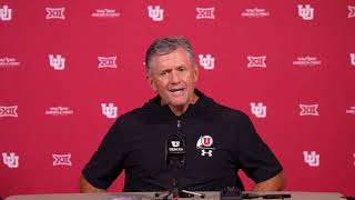 Head Coach Kyle Whittingham Utah Football Press Conference  110424 [upl. by Yddor357]