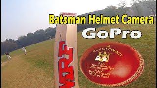 Batsman Helmet Camera POV  Friendly Match After Lockdown Under 17 [upl. by Tterraj]