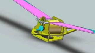 Ornithopter 3D model animation  Zlatko Stojanovic [upl. by Nawk352]