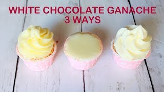 How to make White Chocolate Ganache [upl. by Anaibib]