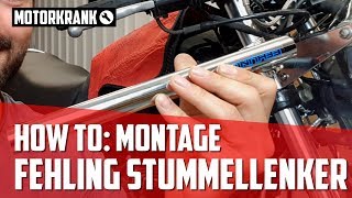 Stummellenker Lenkerstummel am Motorrad montieren  Was ist zu beachten  Yamaha XJ550 Cafe Racer [upl. by Annatnas]