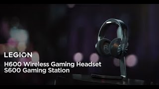 The NEW Lenovo Legion Wireless H600 Gaming Headset and S600 Gaming Station Product Tour [upl. by Lleder219]