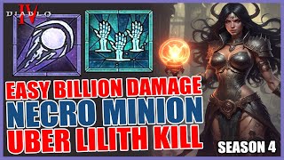 Shadow Blight Combo  Diablo 4  Season 4  Necro Minion [upl. by Neddra]