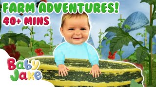 BabyJakeofficial  🚜 Baby Jakes Vegetable Farm 🌽  40 MINS  Yacki Yacki Yoggi [upl. by Aniled]