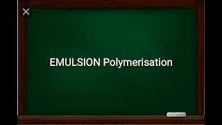 EMULSION PolymerizationPolymer TechniquesBSc II Concise Notes II Pdf linkdescription [upl. by Goldi433]