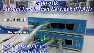 Konfigurasi VLAN di Mikrotik via WinBox metode Switch [upl. by Sewell]