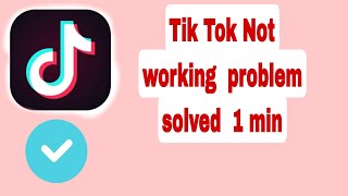 How to Fix TikTok App Not Working Issue problem solved 1min 2024 [upl. by Eegnat883]